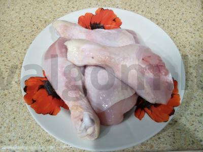 Vištienos blauzdelės ryžiuose Žingsnis 1