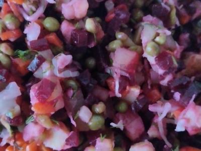 Vinegretas su majonezu ir garstyčiomis Žingsnis 3