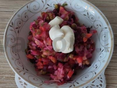 Vinegretas su majonezu ir garstyčiomis Žingsnis 4