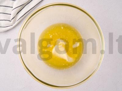 Smėlinis pyragas su citrinos įdaru Žingsnis 1