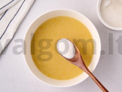 Smėlinis pyragas su citrinos įdaru Žingsnis 4