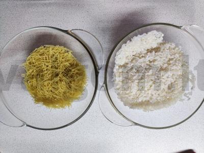 Pilafo garnyras Žingsnis 1