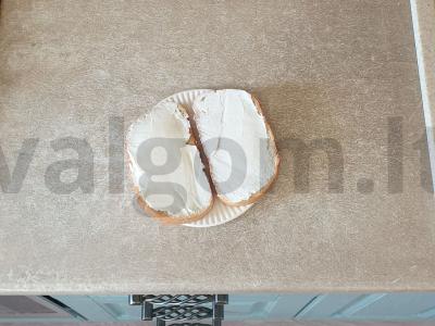 Tostai su kiaušiniu ir mėsa Žingsnis 3