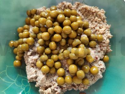 Rulėliai su tofu, karališkais grybais ir žirneliais Žingsnis 3