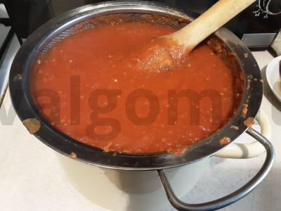 Konservuotas česnakinis kečupas Žingsnis 3