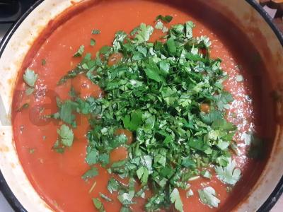 Konservuotas česnakinis kečupas Žingsnis 4