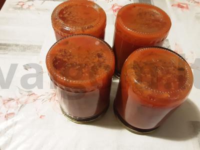 Konservuotas česnakinis kečupas Žingsnis 6