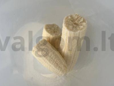 Šokoladinis bananų keksiukas orkaitėje Žingsnis 1