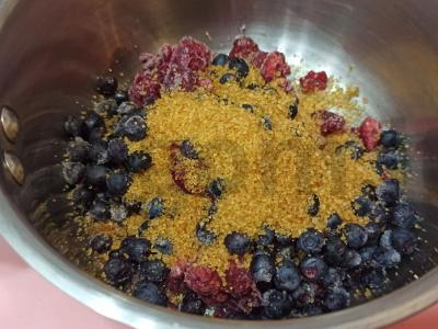 Mėlynių ir aviečių kisielius Žingsnis 2