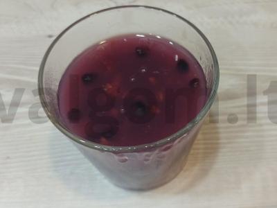 Mėlynių ir aviečių kisielius pagrindine nuotrauka