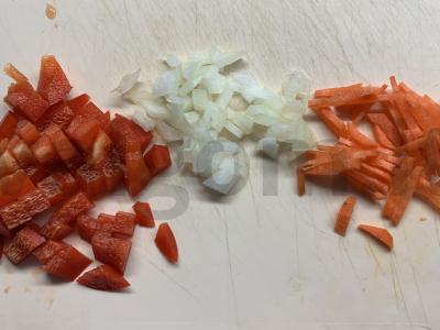 Pomidorų sriuba su ryžiais ir vištiena Žingsnis 4