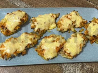 Kepta menkė su daržovių užpilu vakarienei pagrindine nuotrauka