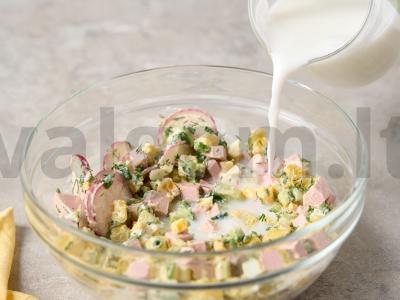 Klasikinė okroška ant tanno su dešra Žingsnis 4