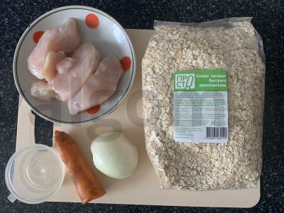 Avižinė košė su vištienos filė Žingsnis 1