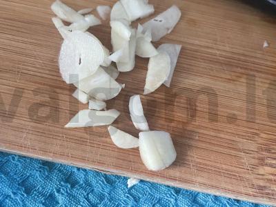 Aštrūs karbonaado ritinėliai su kiaušiniu Žingsnis 3