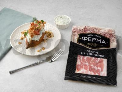 Saldus bulvės su dzadzikiais ir bekonu pagrindine nuotrauka