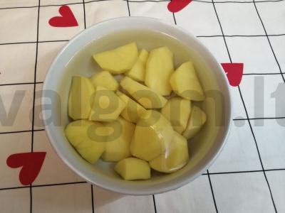 Osetinų pyragas su bulvėmis ir svogūnais Žingsnis 5