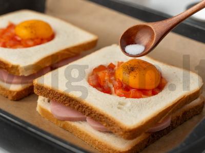 Pusryčių sumuštiniai orkaitėje Žingsnis 4