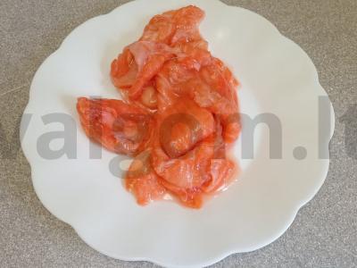 Sumuštiniai su upėtakiu, Himalajų druska sūriu Žingsnis 3