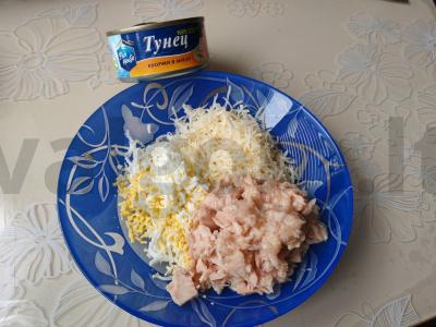 Įdaryti pomidorai su tunu ir kiaušiniu Žingsnis 4