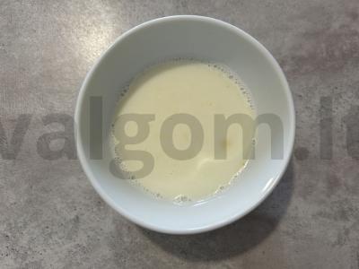 Kava su baltuoju šokoladu Žingsnis 1