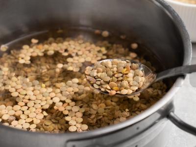 Žaliosios lęšių sriuba Žingsnis 1