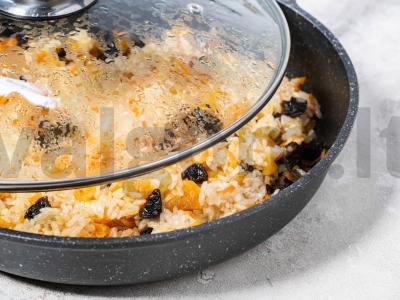 Ryžiai su džiovintais vaisiais Žingsnis 5