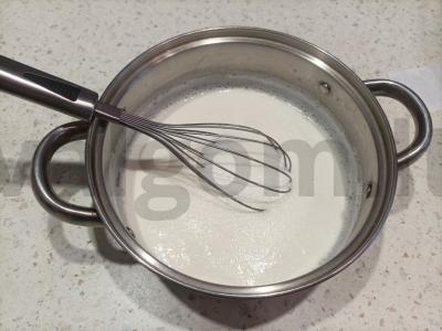 Panna cotta „Plunksna“ Žingsnis 1