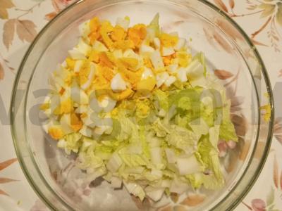 Salotas „Traškus sniegas“ Žingsnis 2