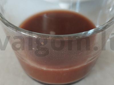 Kakava su sojų pienu ir puria puta Žingsnis 1