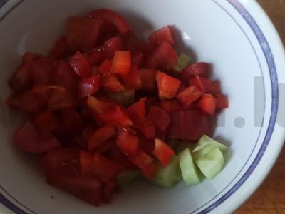 Daržovių salotas su žemės riešutais Žingsnis 2