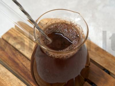 Kava puoduke ant dujinės viryklės Žingsnis 4