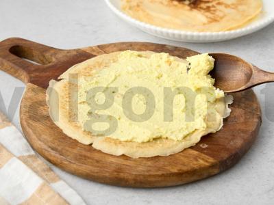 Užkandžių blynai su varške ir sūriu Žingsnis 6