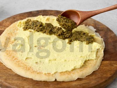 Užkandžių blynai su varške ir sūriu Žingsnis 7