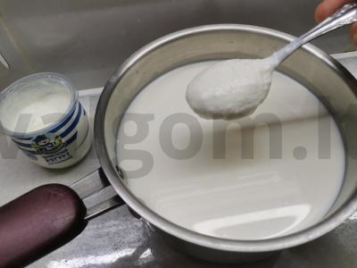 Vanilinis jogurtas Žingsnis 2