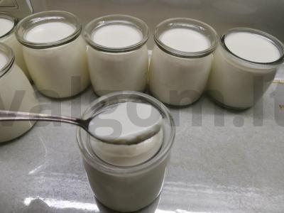 Vanilinis jogurtas Žingsnis 4