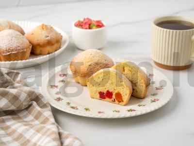 Keksiukai su grietine ir cukatais pagrindine nuotrauka