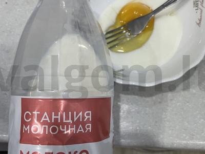 Omletas „Carskasis“ Žingsnis 2