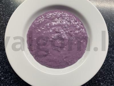 Avižinė košė su mėlynėmis ir Himalajų druska pagrindine nuotrauka