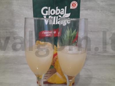 Kokteilis iš daugiasluoksnio vaisių sulčių Žingsnis 2