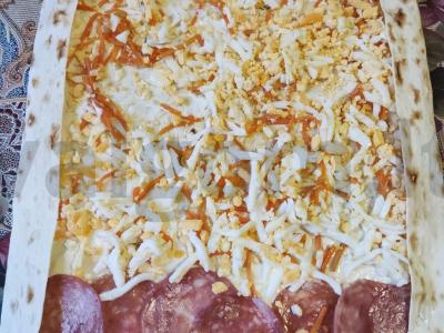 Tortilija su dešra, kiaušiniu ir korėjietiška morkų salota Žingsnis 1