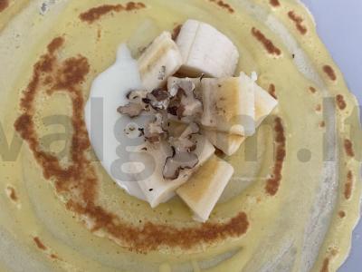 Blynai su graikiniais riešutais ir bananais Žingsnis 6