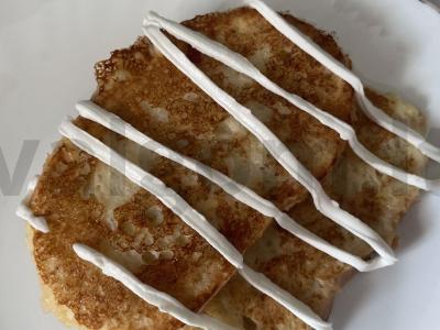 Saldžios skrudintos duonos „Spanguolių pyragas“ Žingsnis 8