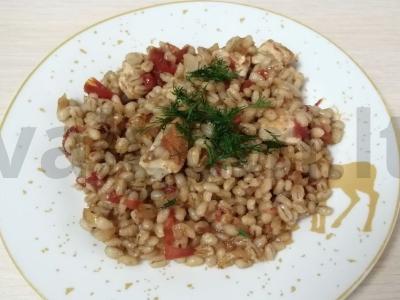 Perlo košė su vištiena ir daržovėmis pagrindine nuotrauka