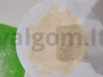 Mini pyragai su vyšniomis iš trapios tešlos Žingsnis 4