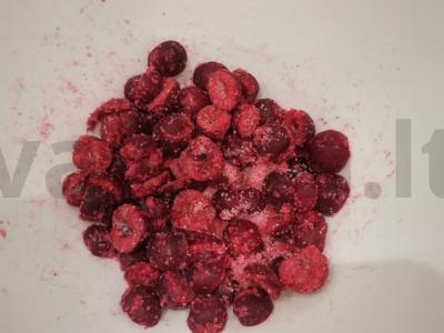 Mini pyragai su vyšniomis iš trapios tešlos Žingsnis 9