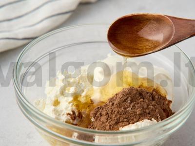 Varškės mini-paschos, primenančios kulichą Žingsnis 1