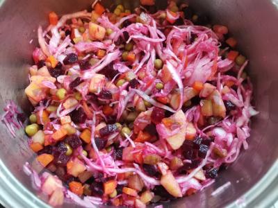 Vinegretas su žaliais žirneliais Žingsnis 4