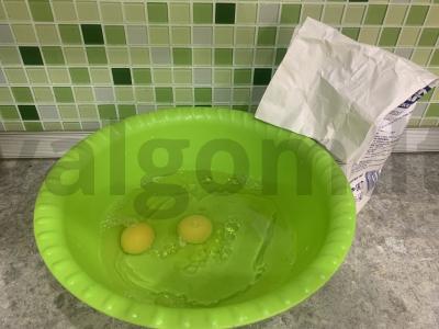 Namų koldūnai su vištiena ir kopūstais Žingsnis 1