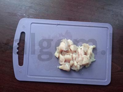 Salotos su vištiena ir greipfrutu Žingsnis 1